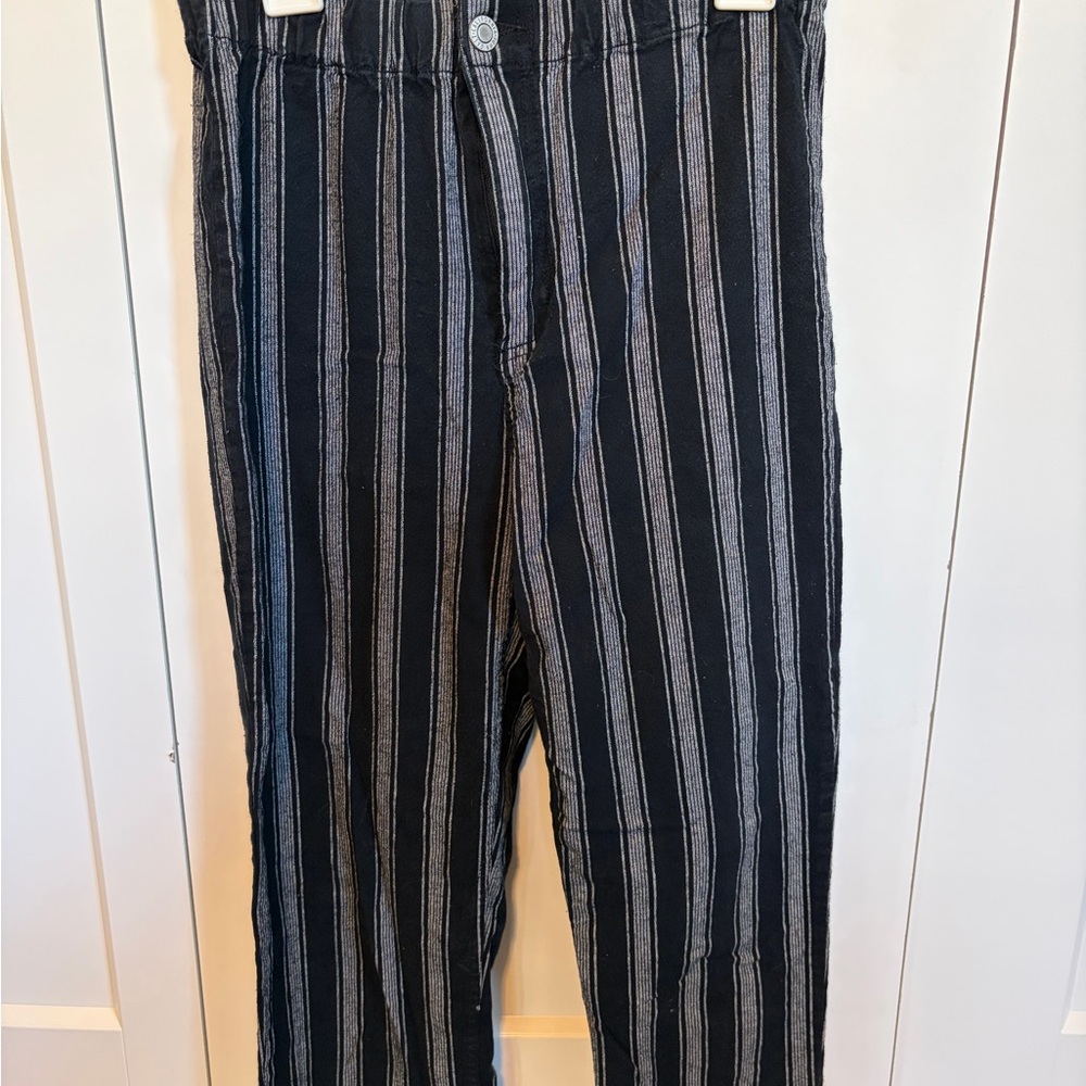 Brandy Melville Navy and White Striped Pants